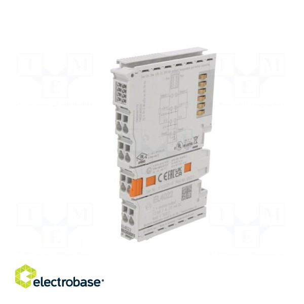 Analog output | 24VDC | Resolution: 12bit | IP20 | EtherCAT | OUT: 2 image 2