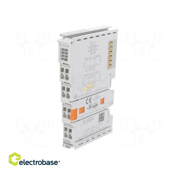 Analog output | 24VDC | Resolution: 12bit | IP20 | EtherCAT | OUT: 4 фото 1