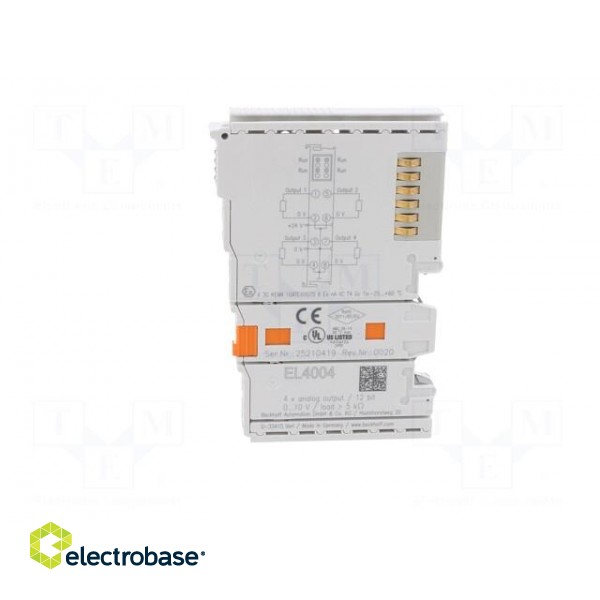 Analog output | 24VDC | Resolution: 12bit | IP20 | EtherCAT | OUT: 4 фото 3