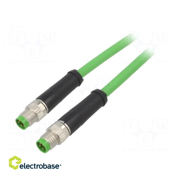 Connecting cable | IP67 | 50VAC | 60VDC | 4A | 3m | 7000 | PIN: 4 | Thread: M8