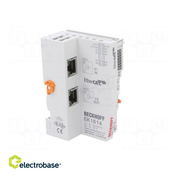 Converter | 24VDC | RJ45 x2 | IP20 | EtherCAT | OUT: 4 | IN: 4 | 44x100x68mm image 8