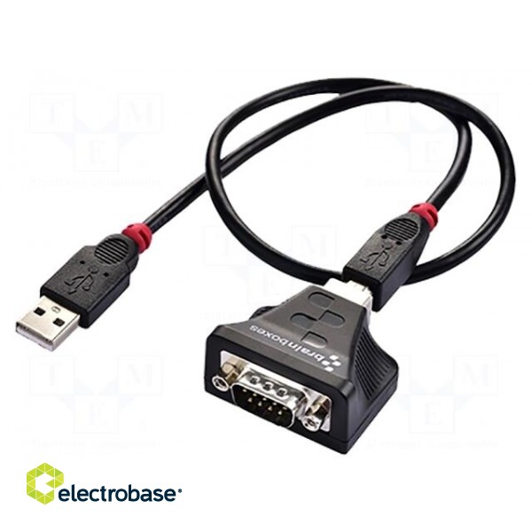 Industrial module: converter | RS232/USB | Number of ports: 1 | IP50 фото 1