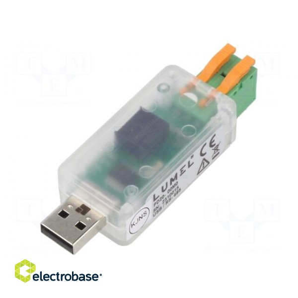 Converter | RS485/USB | 5VDC | Enclos.mat: plastic | Power supply: USB