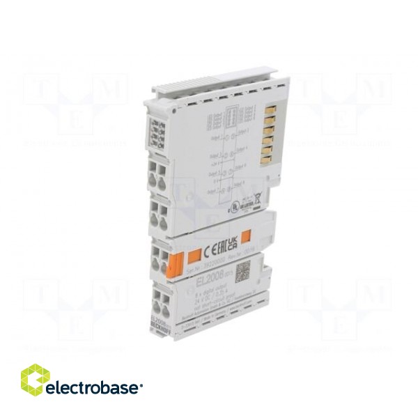 Digital output | 24VDC | IP20 | EtherCAT | OUT: 8 | 0÷55°C image 2