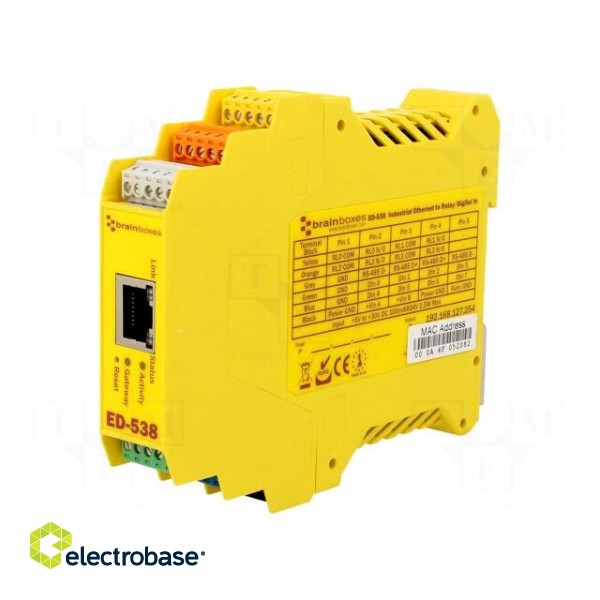 Industrial module: Ethernet gateway | Number of ports: 2 | 5÷30VDC фото 1