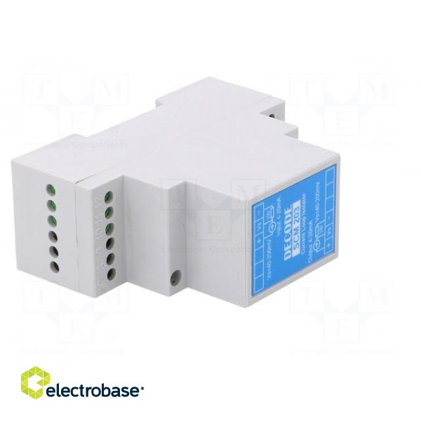 Insulator | 10÷32VDC | for DIN rail mounting | IP50 | 35x90x70mm image 8