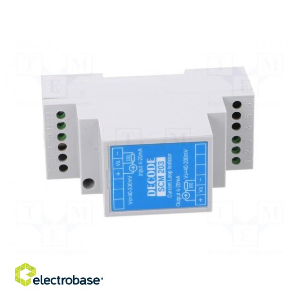 Insulator | 10÷32VDC | for DIN rail mounting | IP50 | 35x90x70mm image 9