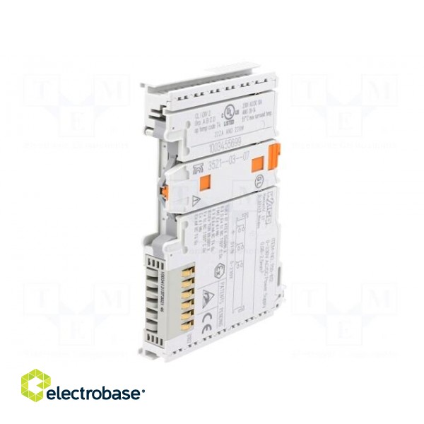 Mains | 0÷230VDC | for DIN rail mounting | IP20 | 12x100x69.8mm фото 1