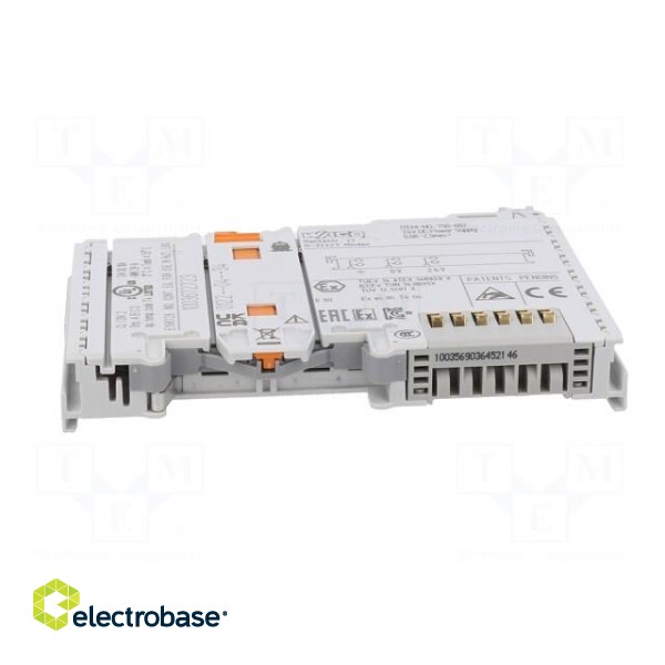 Mains | 24VDC | for DIN rail mounting | IP20 | 12x100x69.8mm | 750/753 image 5