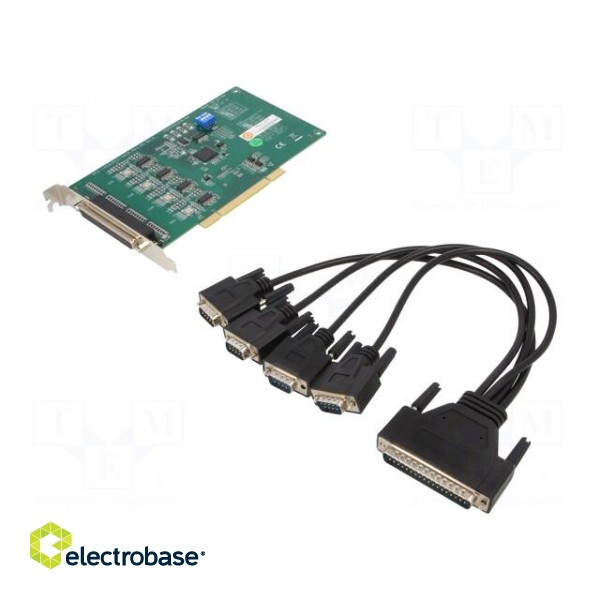 Communication card | PCI,PCI Express,RS232 x4 | D-Sub 37pin