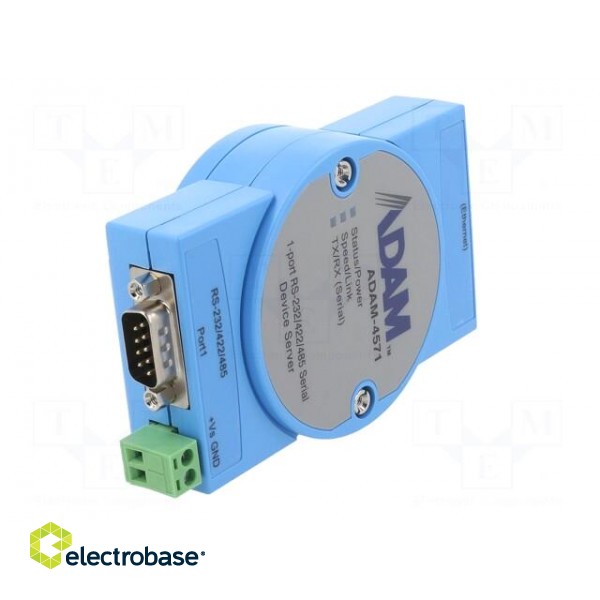 Serial device server | Number of ports: 2 | 10÷30VDC | RJ45 x1 image 2