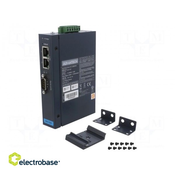 Serial device server | Number of ports: 3 | 12÷48VDC | RJ45 x2 | EKI image 1
