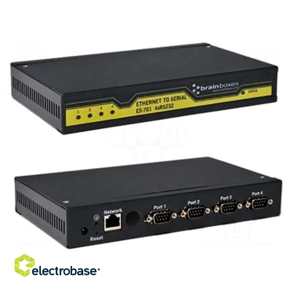 Industrial module: serial device server | Number of ports: 5