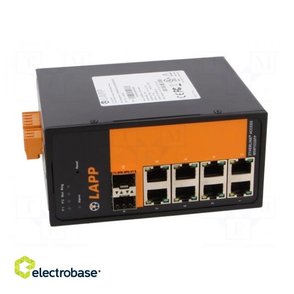 Switch Ethernet | managed | Number of ports: 10 | 18÷60VDC | RJ45,SFP image 9