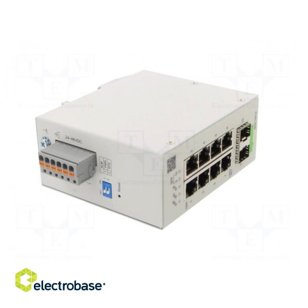 Switch Ethernet | managed | Number of ports: 10 | 24÷48VDC | RJ45,SFP image 8