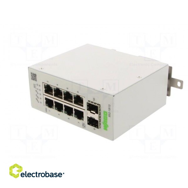 Switch Ethernet | managed | Number of ports: 10 | 24÷48VDC | RJ45,SFP image 2