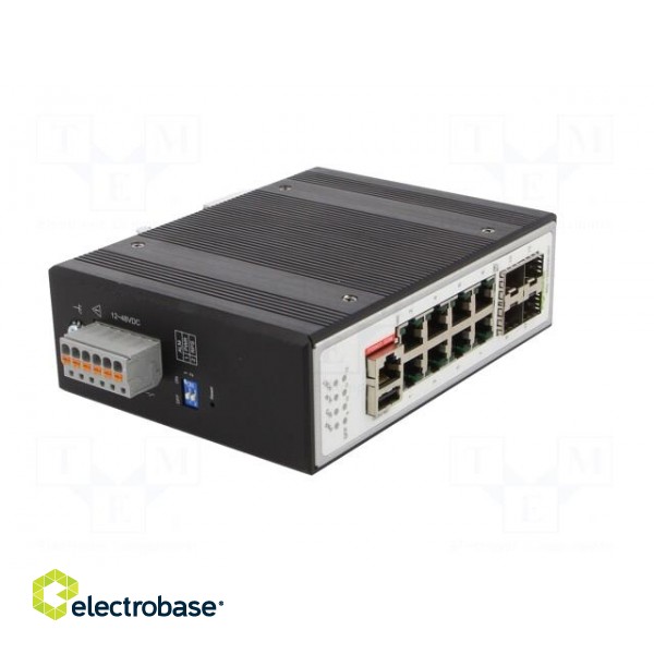 Switch Ethernet | managed | Number of ports: 12 | 12÷48VDC | RJ45,SFP image 8