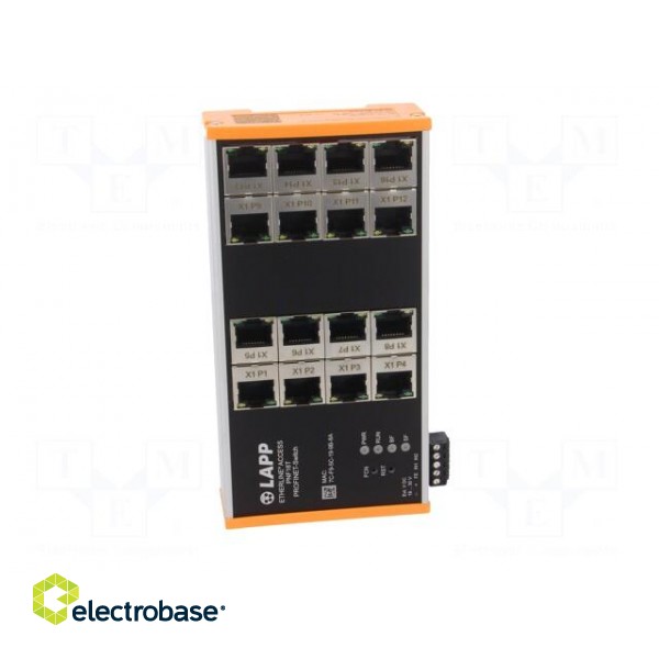 Switch Ethernet | managed | Number of ports: 16 | 18÷30VDC | RJ45 image 9