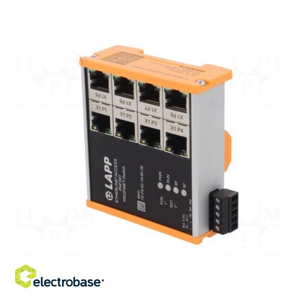 Switch Ethernet | managed | Number of ports: 8 | 18÷30VDC | RJ45 | IP20 image 2
