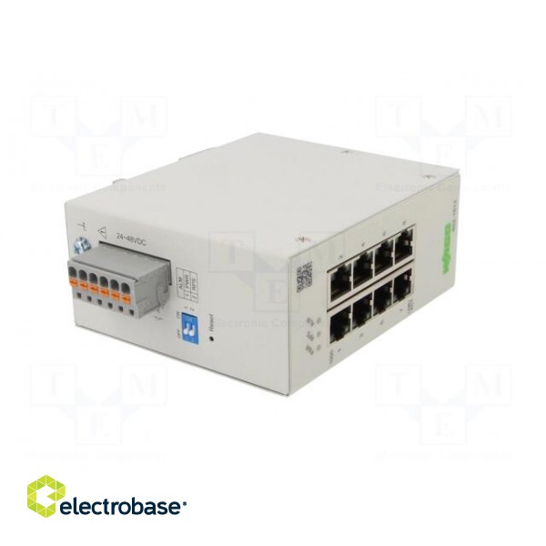 Switch Ethernet | managed | Number of ports: 8 | 24÷48VDC | RJ45 | IP30 image 8