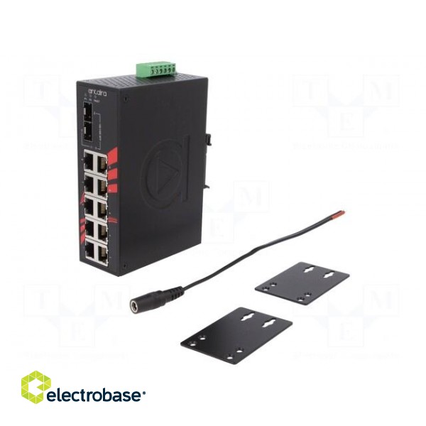 Industrial module: switch Ethernet | unmanaged | 12÷48VDC | RJ45 paveikslėlis 1