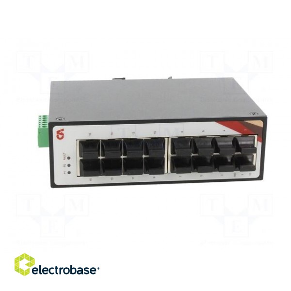 Switch Ethernet | unmanaged | Number of ports: 16 | 12÷48VDC | RJ45 paveikslėlis 9