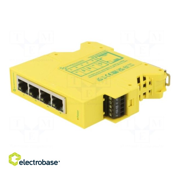 Switch Ethernet | unmanaged | Number of ports: 4 | 5÷30VDC | RJ45 image 2