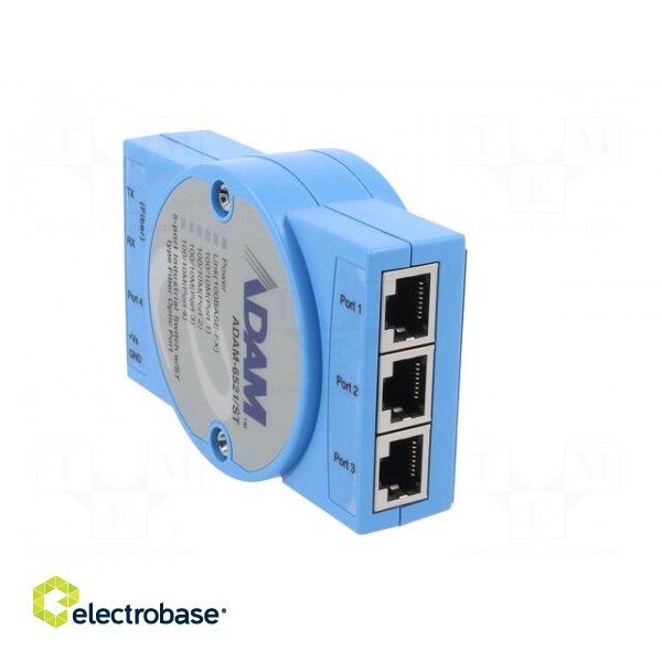 Switch Ethernet | unmanaged | Number of ports: 5 | 10÷30VDC | RJ45,SC фото 4