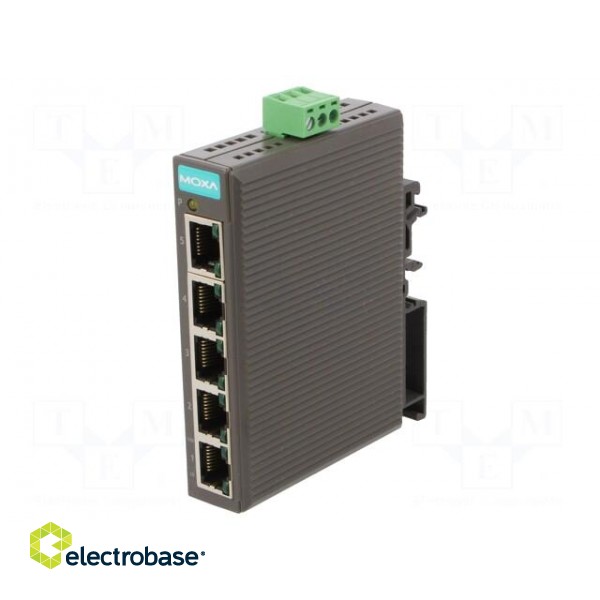 Switch Ethernet | unmanaged | Number of ports: 5 | 12÷48VDC | RJ45 image 1