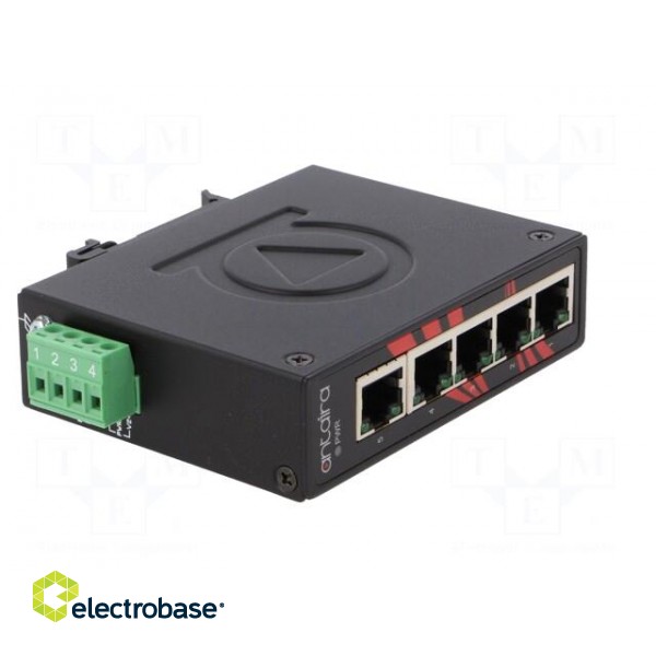 Industrial module: switch Ethernet | unmanaged | 12÷48VDC | RJ45 image 8