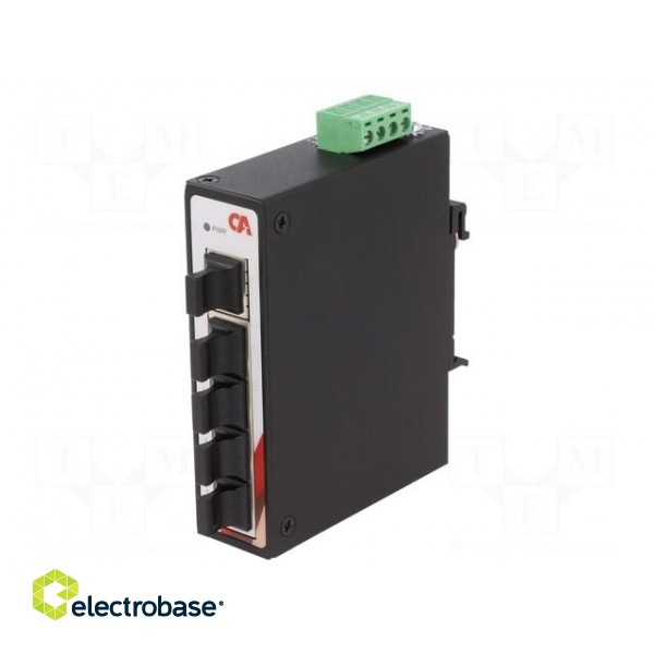 Industrial module: switch Ethernet | unmanaged | 12÷48VDC | RJ45 image 1