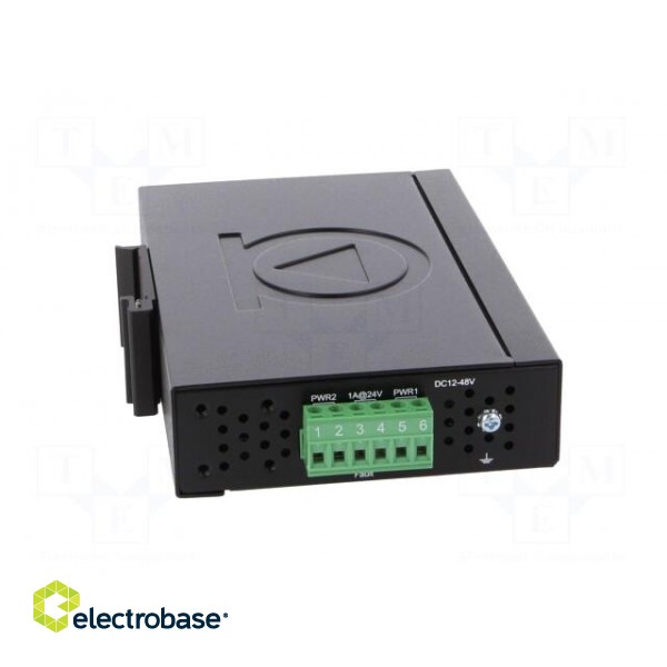 Industrial module: switch Ethernet | unmanaged | 12÷48VDC | RJ45 | 3W paveikslėlis 8