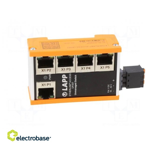 Industrial module: switch Ethernet | unmanaged | 18÷30VDC | RJ45 фото 9