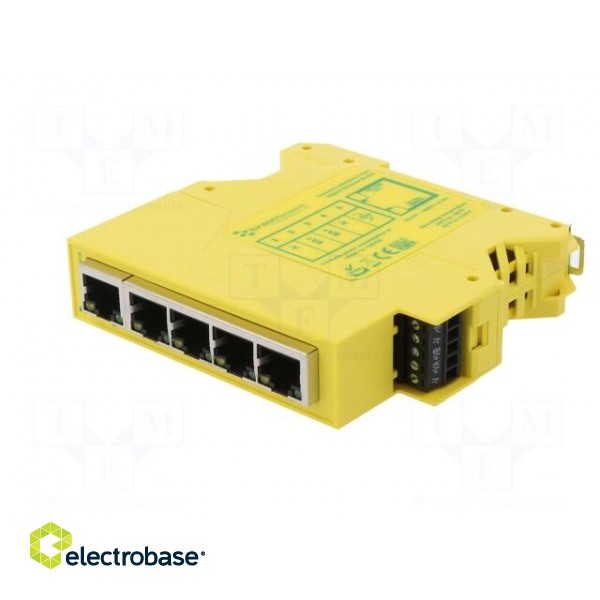 Switch Ethernet | unmanaged | Number of ports: 5 | 5÷30VDC | RJ45 image 2