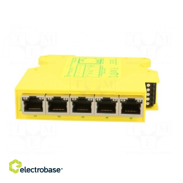 Industrial module: switch Ethernet | unmanaged | 5÷30VDC | RJ45 image 9