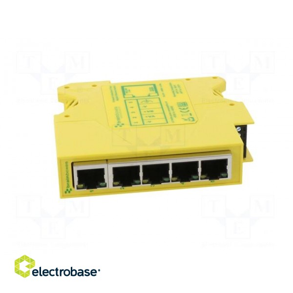 Switch Ethernet | unmanaged | Number of ports: 5 | 5÷30VDC | RJ45 | SW фото 9