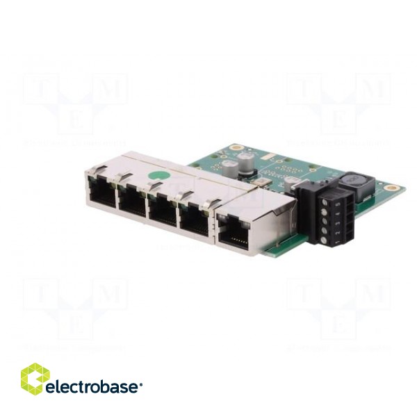 Industrial module: switch Ethernet | unmanaged | 5÷30VDC | RJ45 фото 2