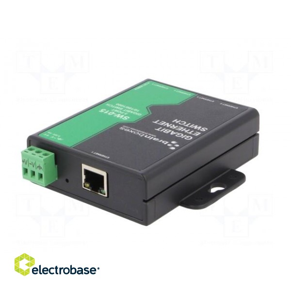 Industrial module: switch Ethernet | unmanaged | 5÷30VDC | RJ45 paveikslėlis 6
