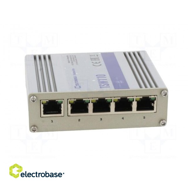Switch Ethernet | unmanaged | Number of ports: 5 | 9÷30VDC | RJ45 фото 9