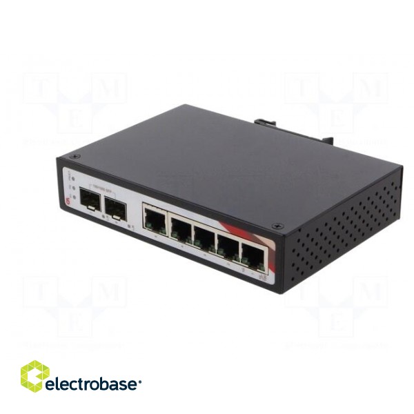 Switch Ethernet | unmanaged | Number of ports: 7 | 12÷48VDC | 7W | IP30 фото 2