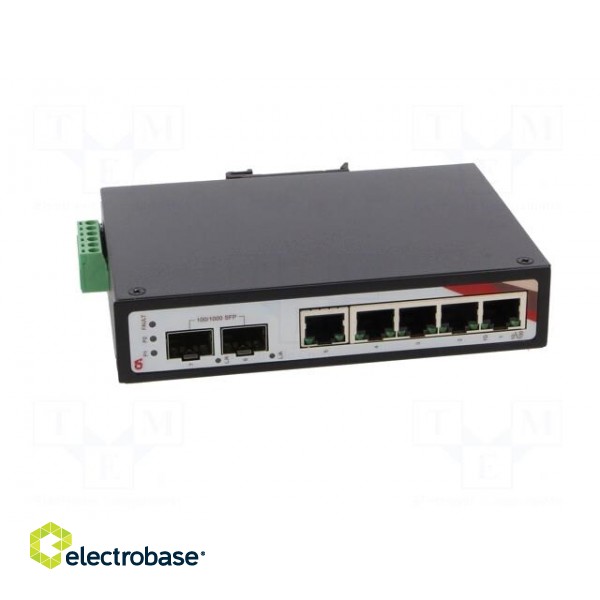 Switch Ethernet | unmanaged | Number of ports: 7 | 12÷48VDC | 7W | IP30 фото 9