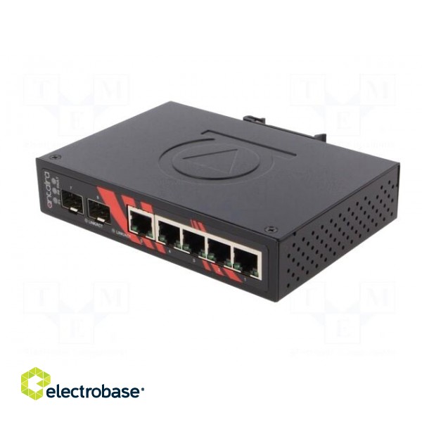 Industrial module: switch Ethernet | unmanaged | 12÷48VDC | RJ45 | 6W фото 4
