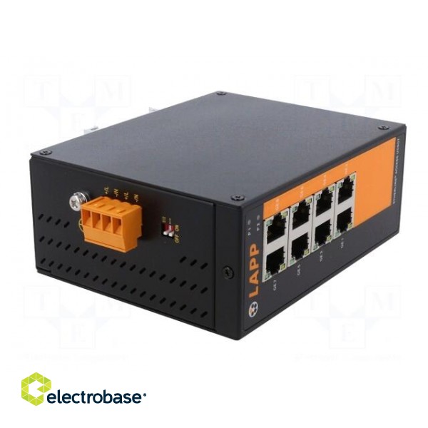 Switch Ethernet | unmanaged | Number of ports: 8 | 12÷48VDC | RJ45 image 8