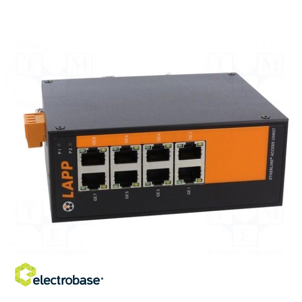 Switch Ethernet | unmanaged | Number of ports: 8 | 12÷48VDC | RJ45 image 9