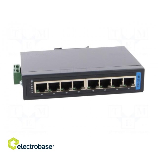 Switch Ethernet | unmanaged | Number of ports: 8 | 12÷48VDC | RJ45 фото 9