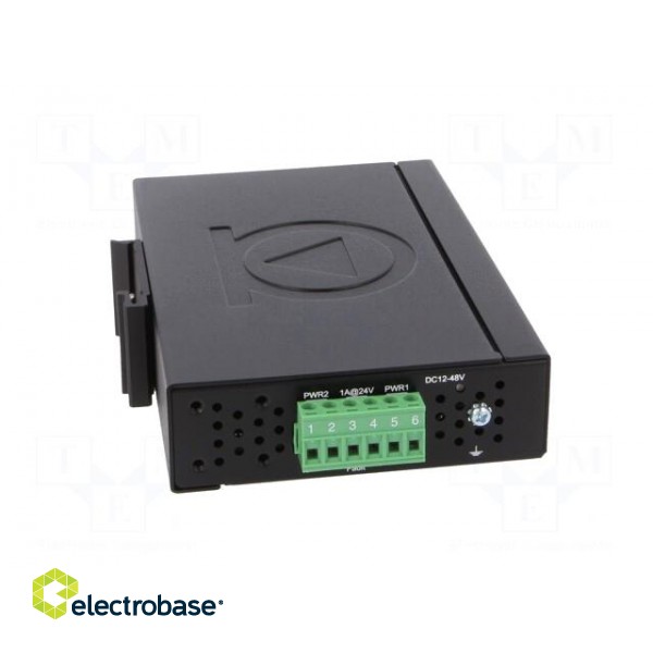 Industrial module: switch Ethernet | unmanaged | 12÷48VDC | RJ45 | 5W paveikslėlis 9
