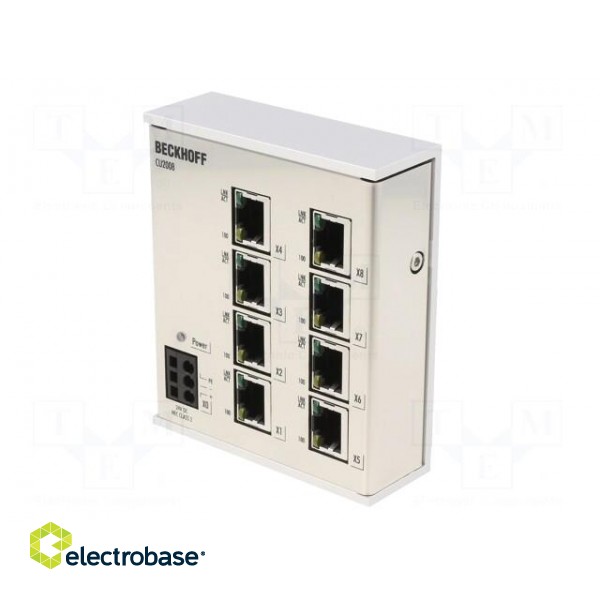 Industrial module: switch Ethernet | unmanaged | 24VDC | RJ45 | IP20 фото 2