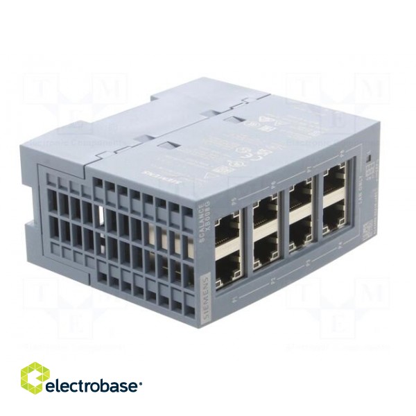 Switch Ethernet | unmanaged | Number of ports: 8 | 24VDC | RJ45 | IP20 image 8