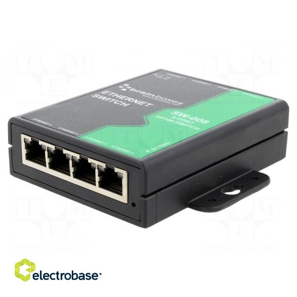 Switch Ethernet | unmanaged | Number of ports: 8 | 5÷30VDC | RJ45 image 1