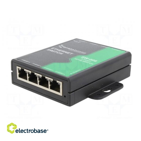 Switch Ethernet | unmanaged | Number of ports: 8 | 5÷30VDC | RJ45 фото 2
